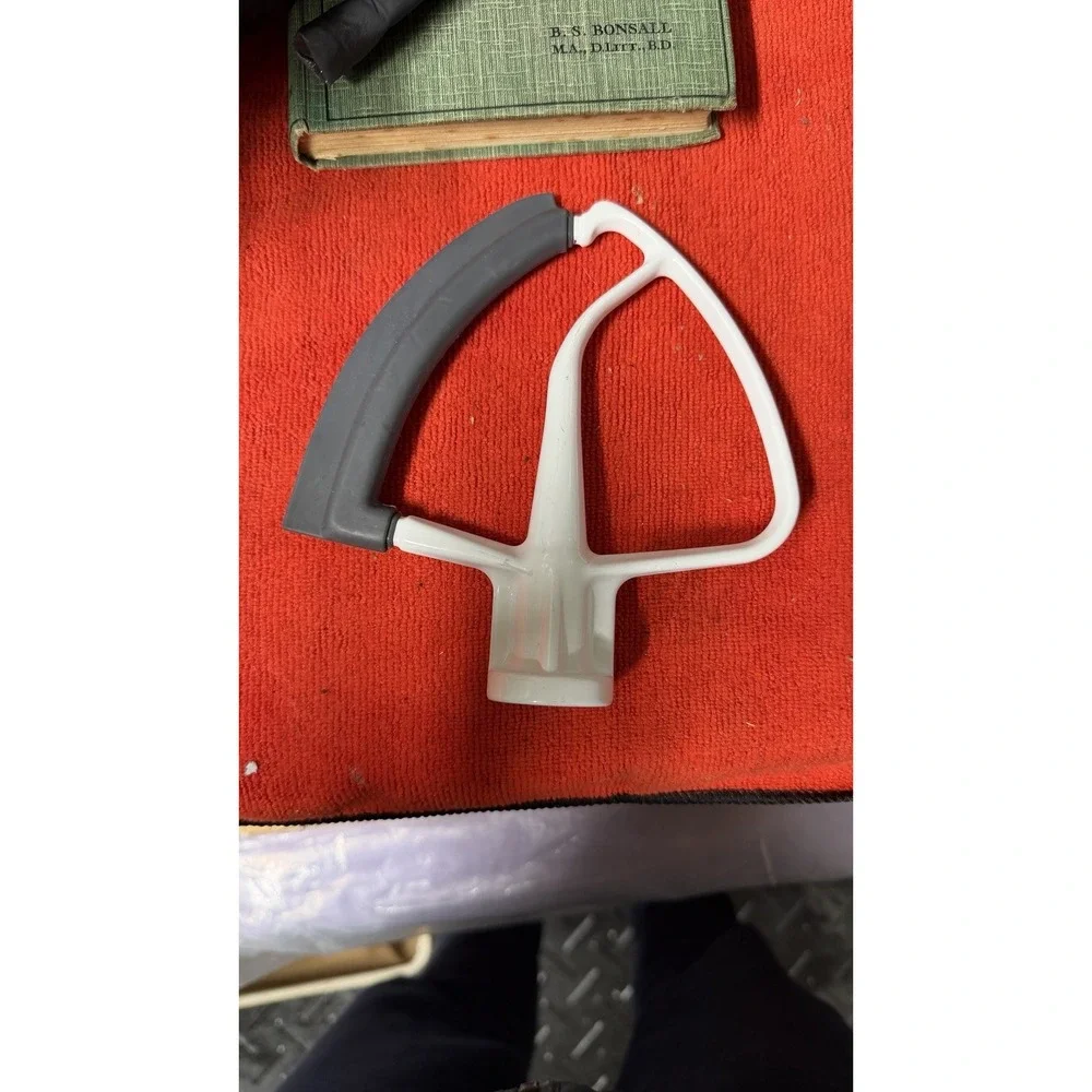 Stand Mixer Flat Beater‎ Paddle Attachment White Gray Used